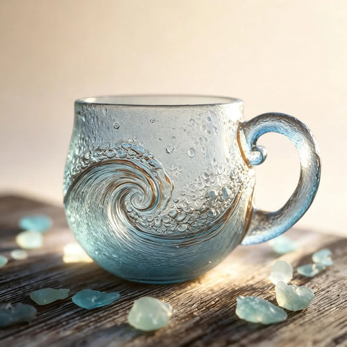 Ocean Wave Glass Mug